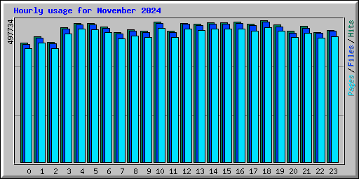 Hourly usage for November 2024