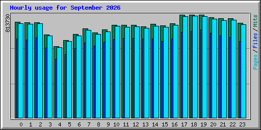 Hourly usage for September 2026